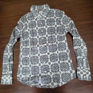 J. Crew The Perfect Shirt Button Down Pattern Women's Sz XS J Crew